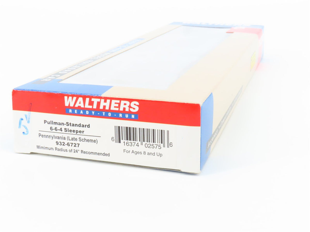 HO Scale Walthers 932-6727 PRR Pennsylvania Railroad Pullman Sleeper Passenger