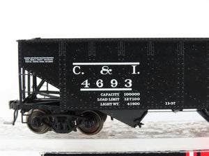 HO Scale InterMountain 47159-03 C&I Cambria & Indiana 2-Bay Open Hopper #4693