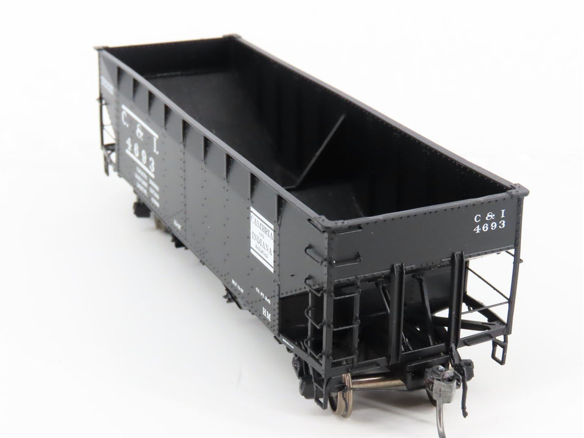 HO Scale InterMountain 47159-03 C&amp;I Cambria &amp; Indiana 2-Bay Open Hopper #4693