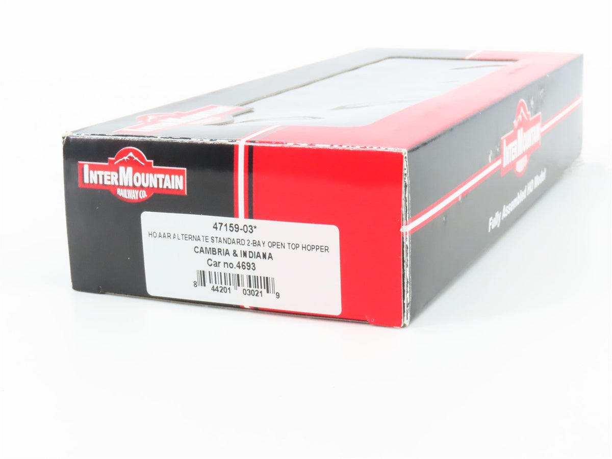 HO Scale InterMountain 47159-03 C&amp;I Cambria &amp; Indiana 2-Bay Open Hopper #4693