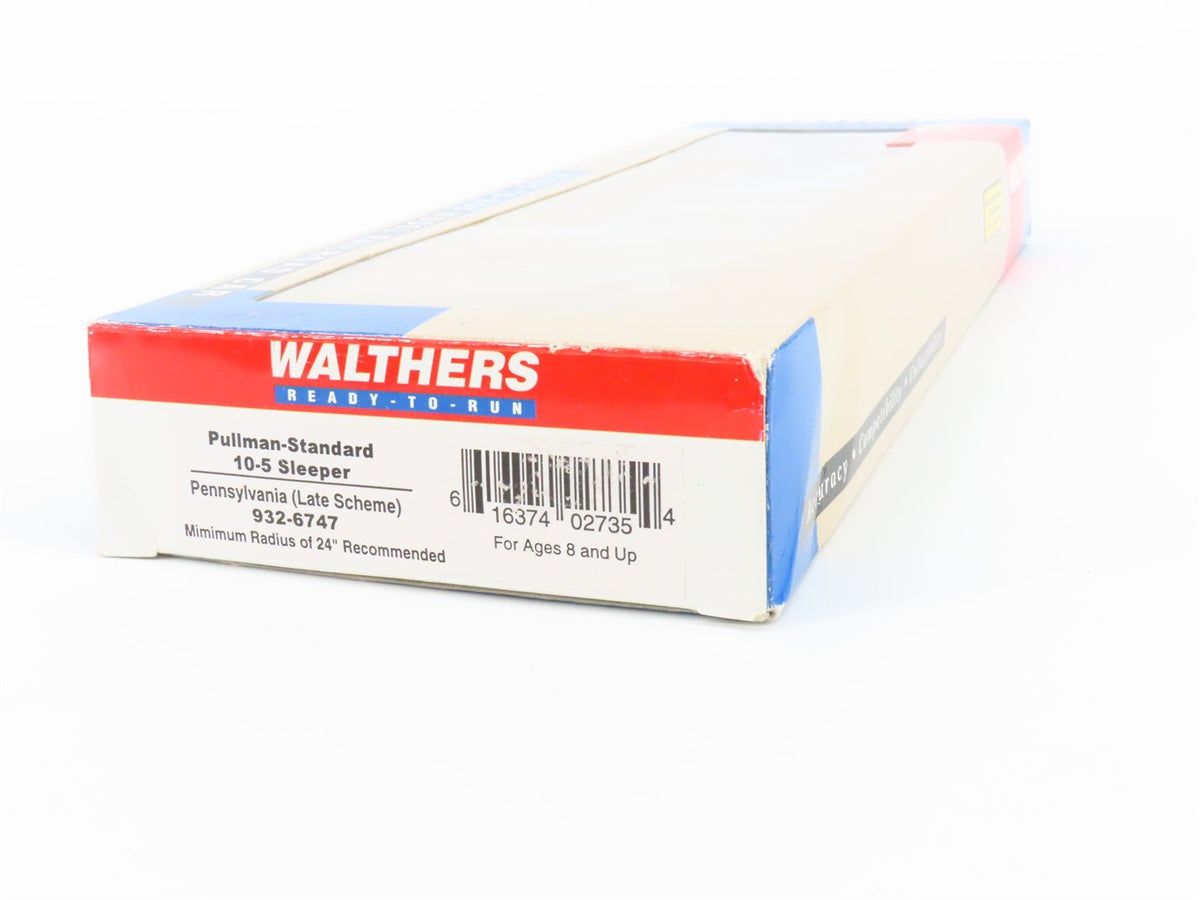 HO Scale Walthers 932-6747 PRR Pennsylvania Railroad Pullman Sleeper Passenger