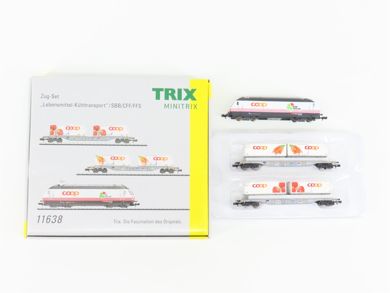 N Scale Trix 11638 SBB Railway Electric Freight 3-Piece Set w/ Sound & DCC ONLY