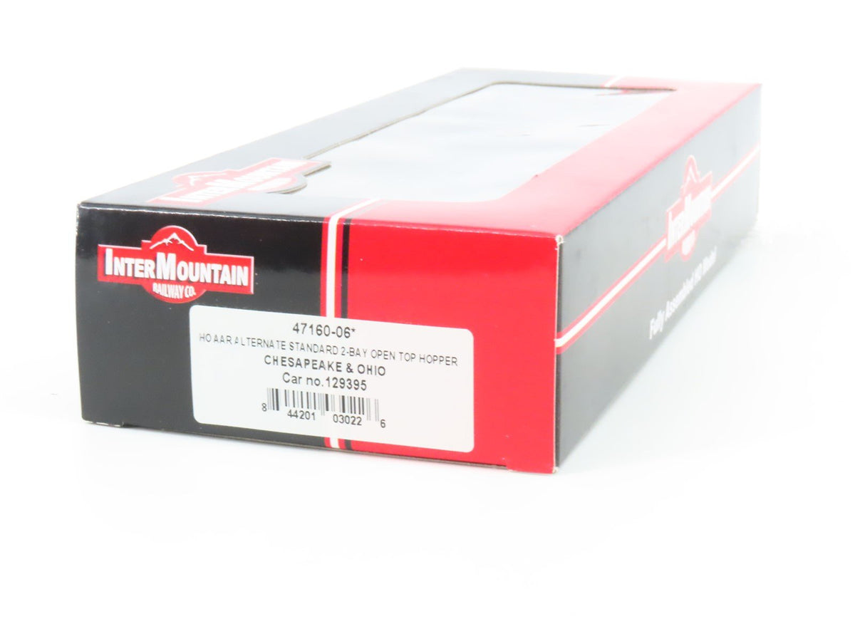 HO Scale InterMountain 47160-06 C&amp;O Chesapeake &amp; Ohio 2-Bay Open Hopper #129395