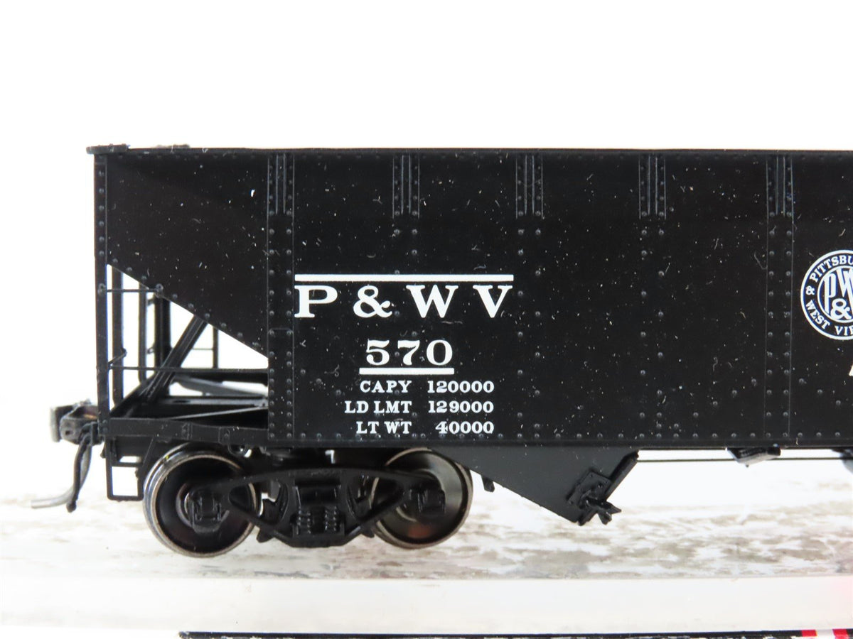HO InterMountain 47165-06 P&amp;WV Pittsburg &amp; West Virginia 2-Bay Open Hopper #570