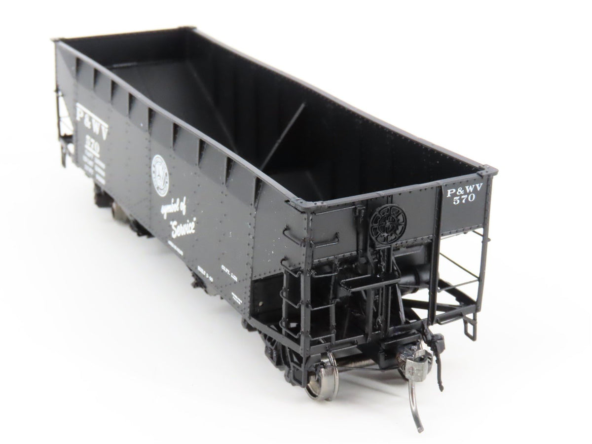 HO InterMountain 47165-06 P&amp;WV Pittsburg &amp; West Virginia 2-Bay Open Hopper #570