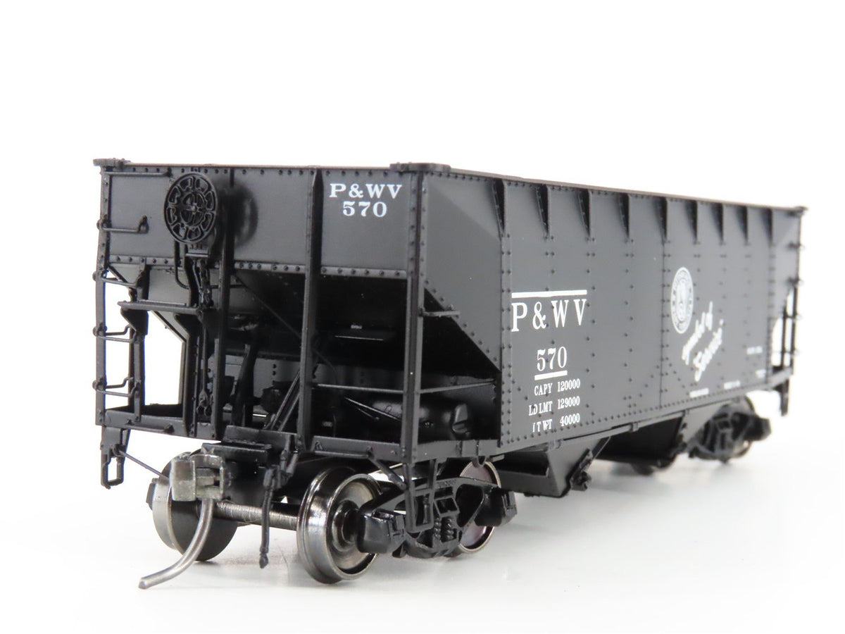 HO InterMountain 47165-06 P&amp;WV Pittsburg &amp; West Virginia 2-Bay Open Hopper #570