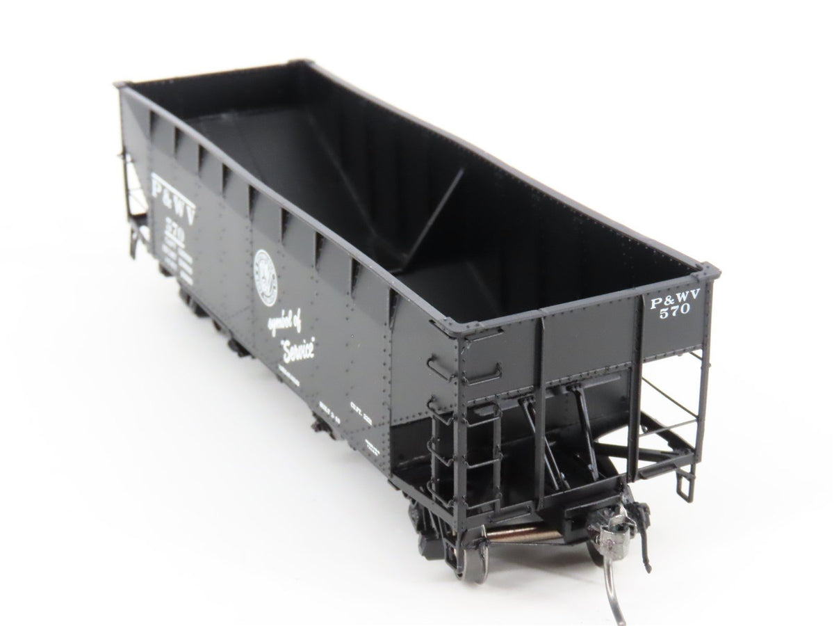 HO InterMountain 47165-06 P&amp;WV Pittsburg &amp; West Virginia 2-Bay Open Hopper #570