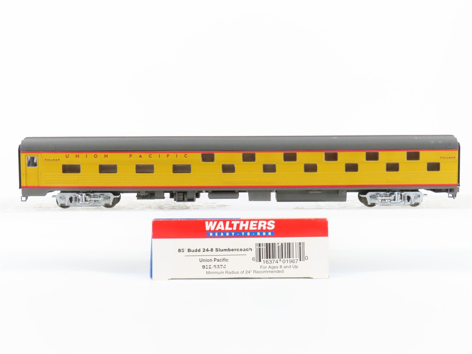 HO Scale Walthers 932-6374 UP Union Pacific 85' Pullman Slumbercoach Passenger