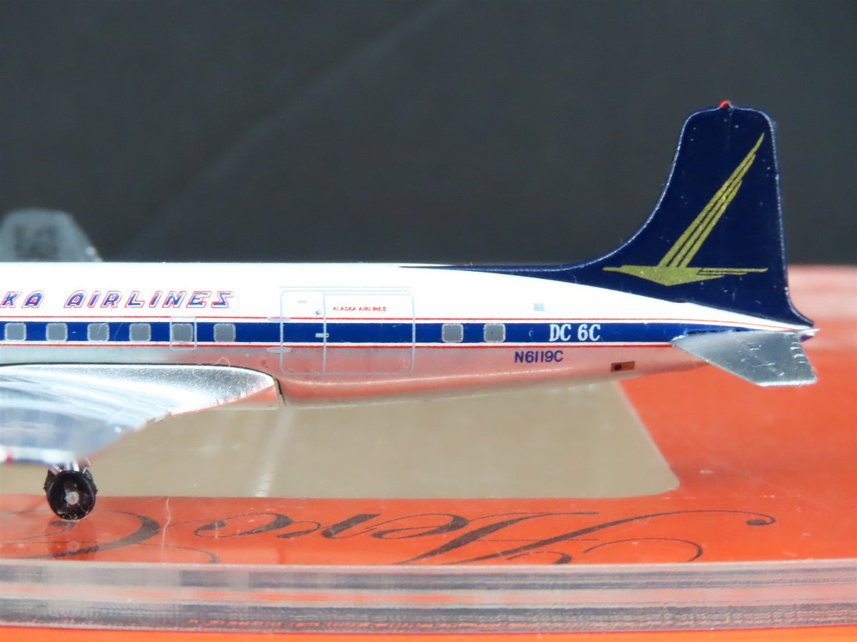 1:400 AeroClassics AC419955 Die-Cast Fly Alaska Douglas DC-6 Airliner N6119C