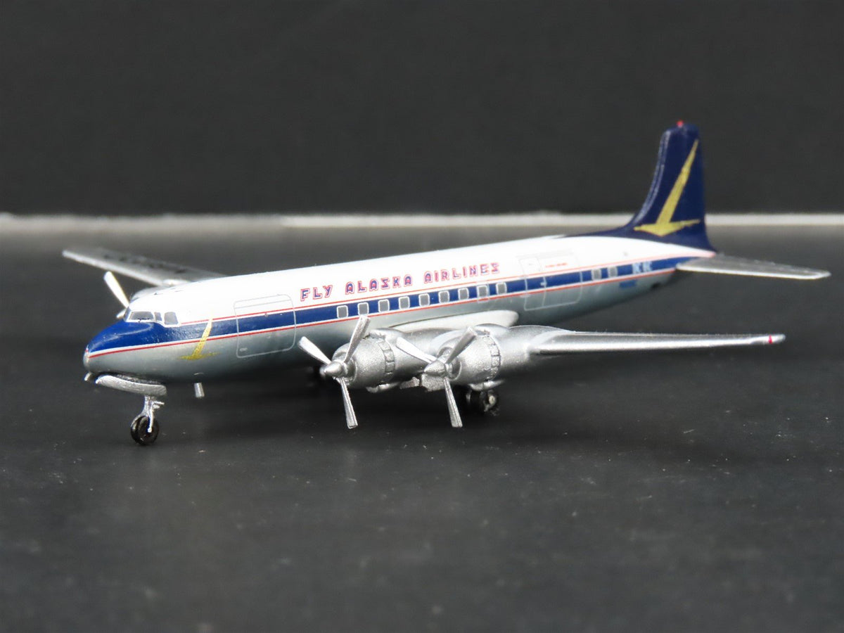 1:400 AeroClassics AC419955 Die-Cast Fly Alaska Douglas DC-6 Airliner N6119C