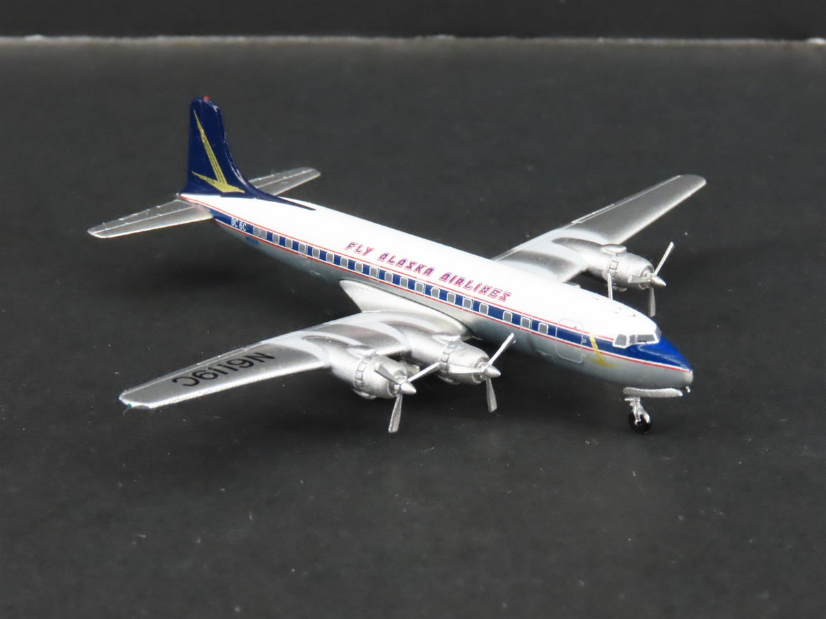 1:400 AeroClassics AC419955 Die-Cast Fly Alaska Douglas DC-6 Airliner N6119C