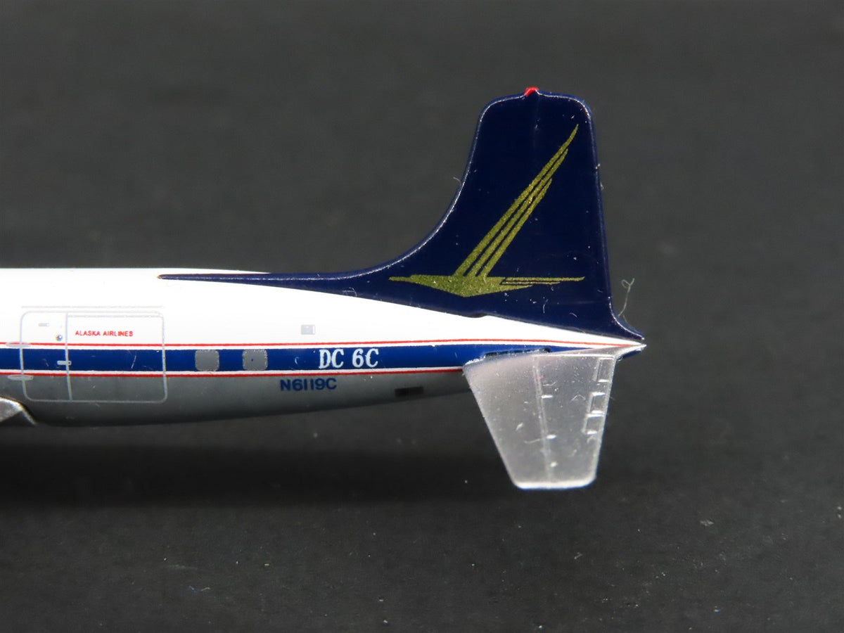 1:400 AeroClassics AC419955 Die-Cast Fly Alaska Douglas DC-6 Airliner N6119C