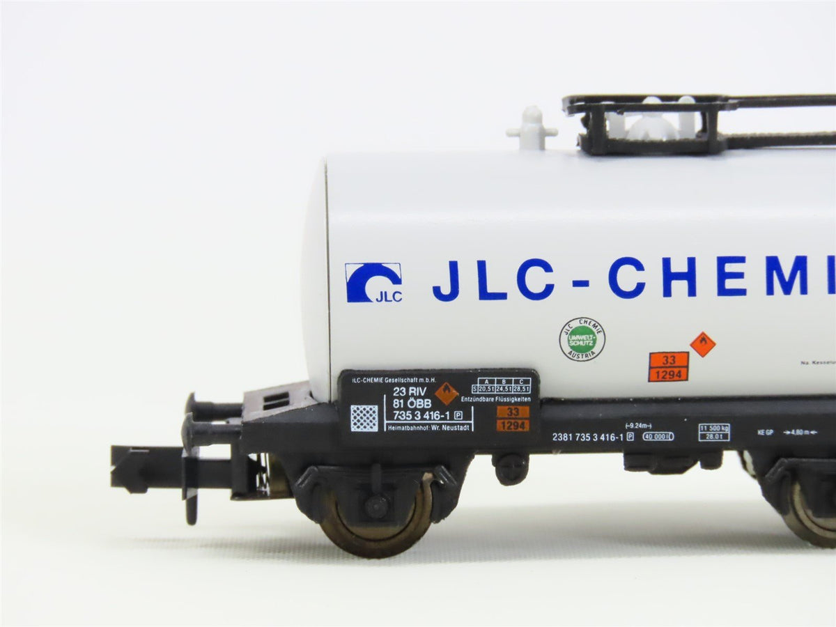 N Scale Arnold 4350-20 OBB Austrian &quot;JLC-CHEMIE&quot; Short Tank Car #416-1P