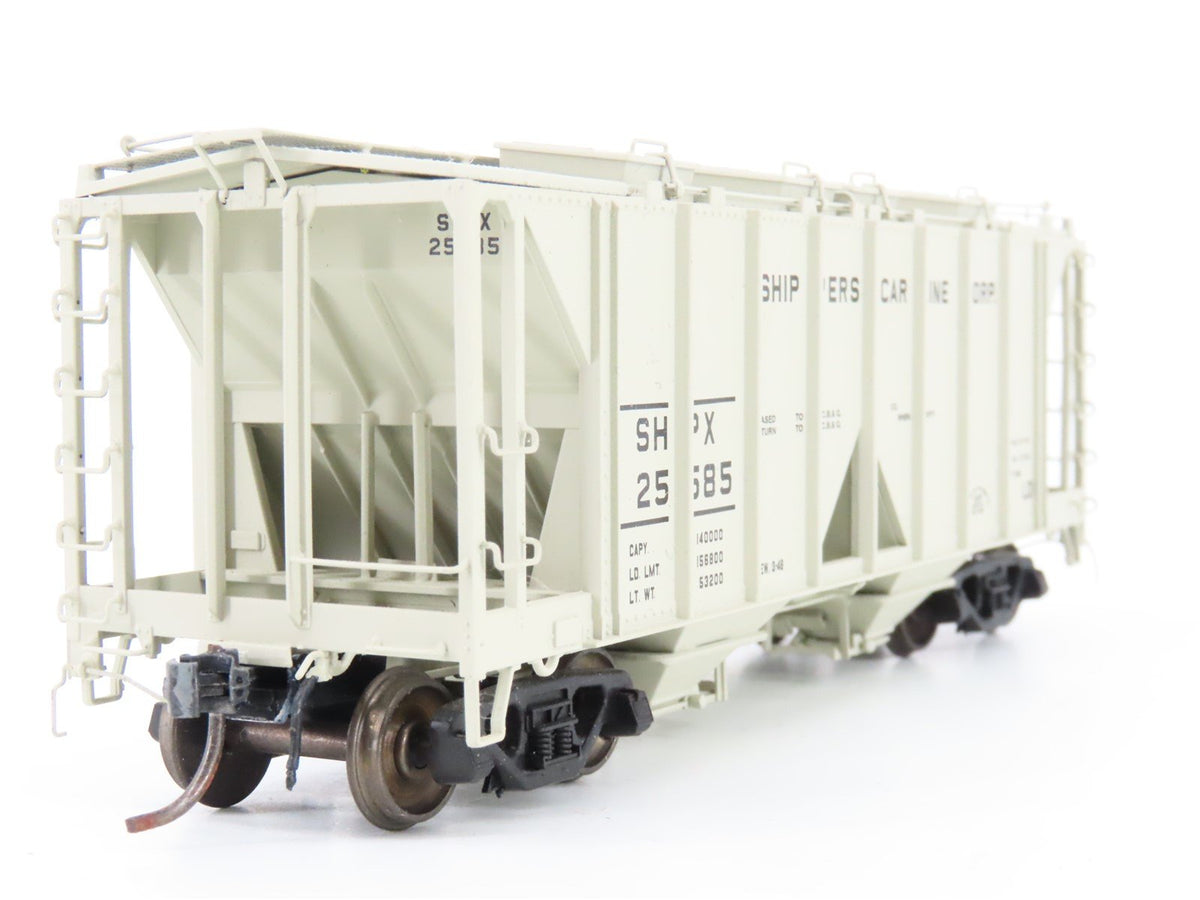 HO Scale InterMountain 48605-03 SHPX Shippers Car Line Corp. 2-Bay Hopper #25585