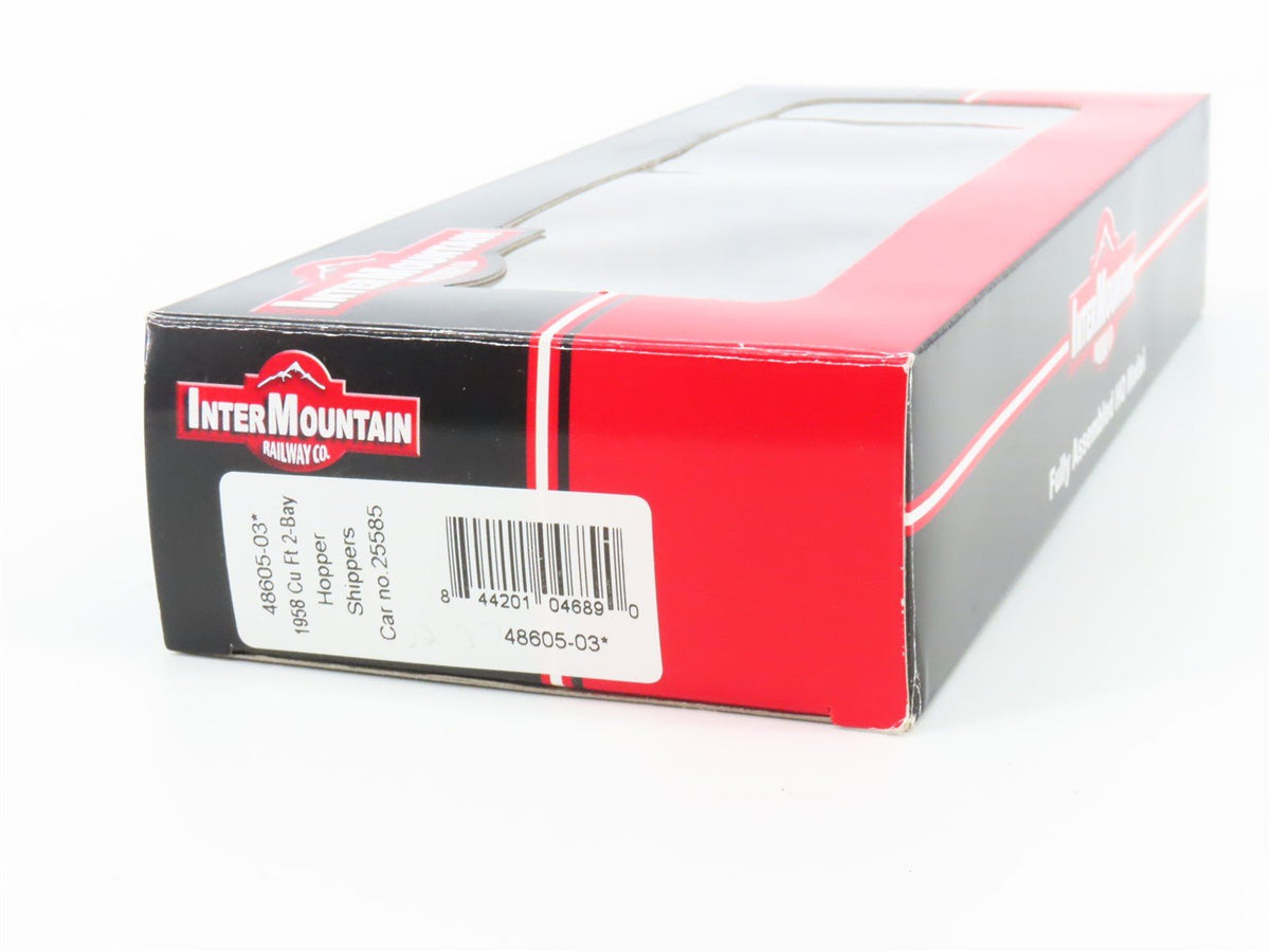 HO Scale InterMountain 48605-03 SHPX Shippers Car Line Corp. 2-Bay Hopper #25585