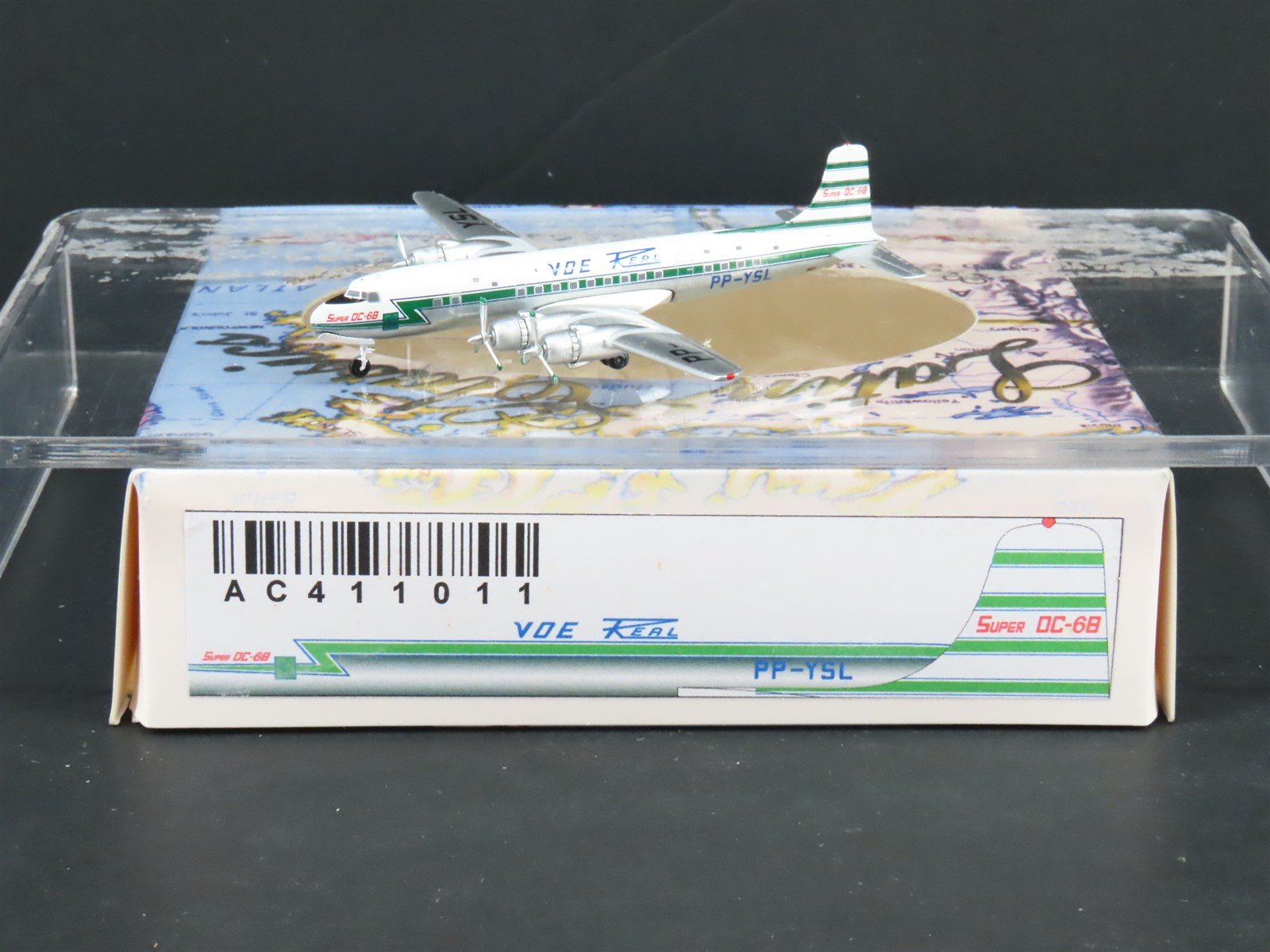 1:400 AeroClassics AC411011 Die-Cast Voe Kerl Douglas DC-6 Airliner PP-YSL