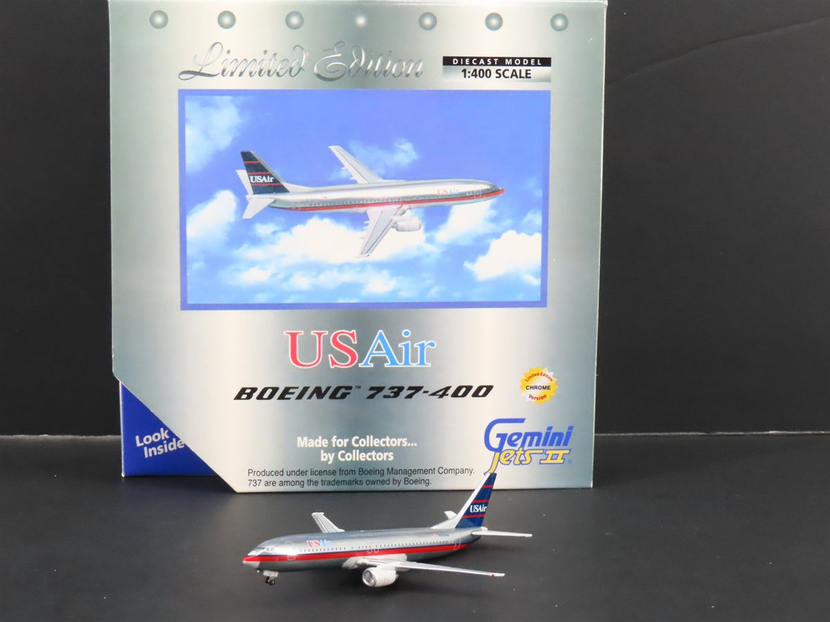 1:400 Gemini Jets GJUSA458 Die-Cast US Air Boeing 737-4B7 Airliner N785AU