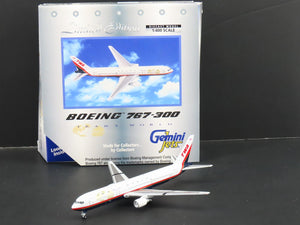 1:400 Gemini Jets GJTWA143 Die-Cast TWA Boeing 767-300 Airliner N639TW