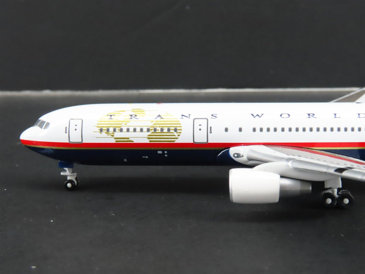 1:400 Gemini Jets GJTWA143 Die-Cast TWA Boeing 767-300 Airliner N639TW
