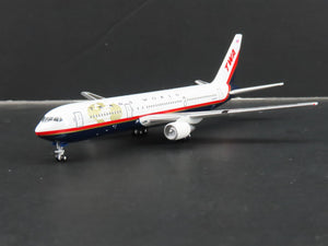 1:400 Gemini Jets GJTWA143 Die-Cast TWA Boeing 767-300 Airliner N639TW