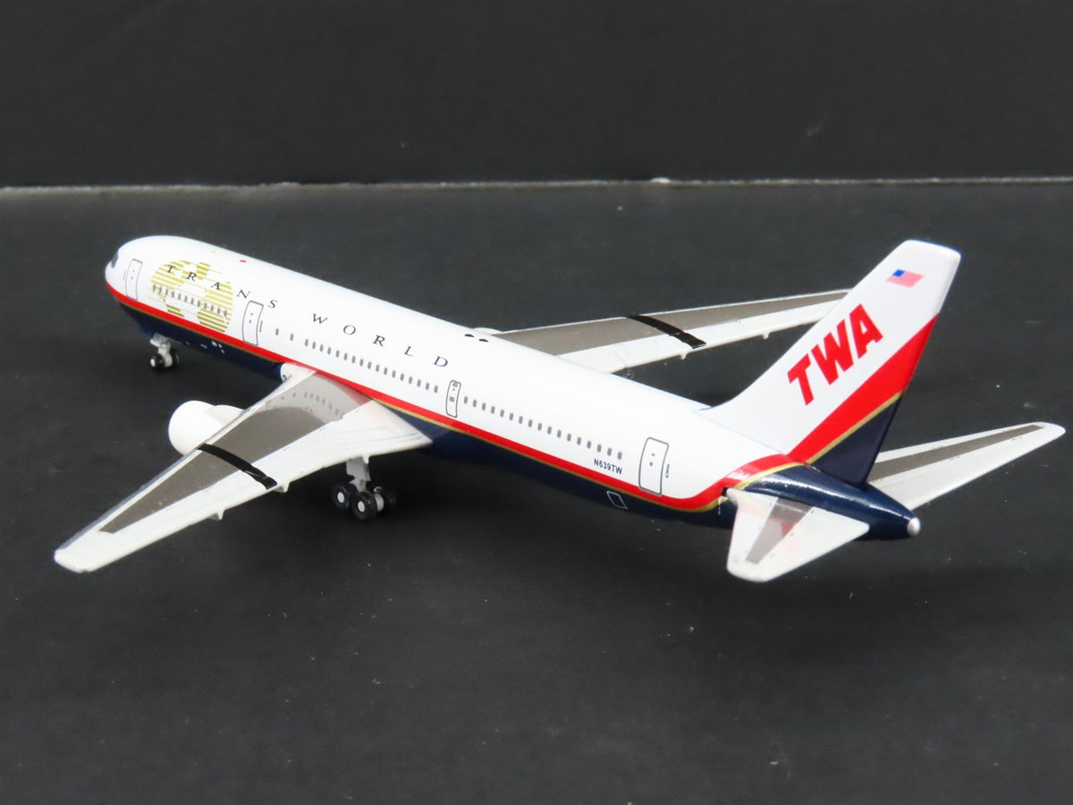 1:400 Gemini Jets GJTWA143 Die-Cast TWA Boeing 767-300 Airliner N639TW