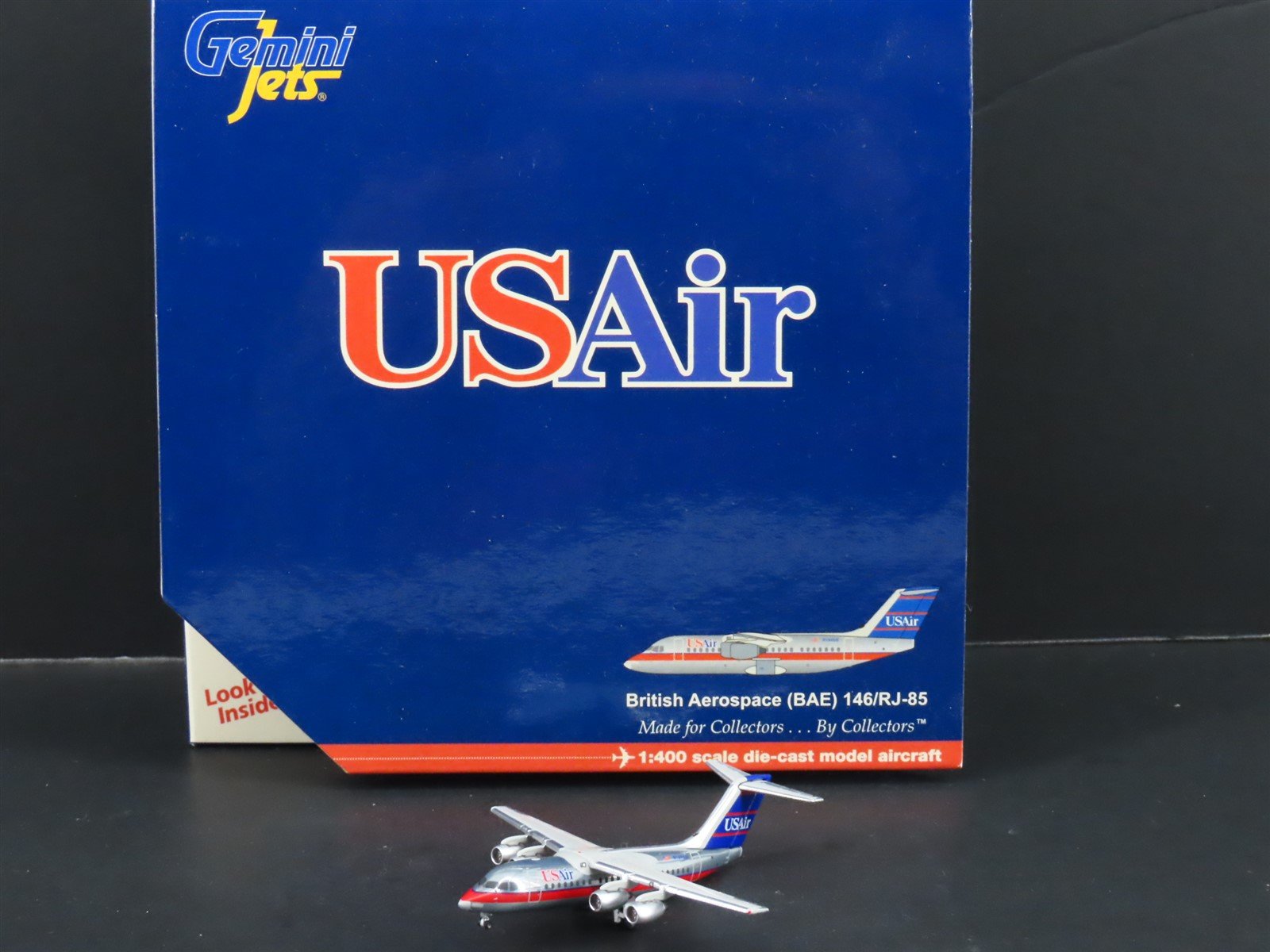 1:400 Gemini Jets GJUSA676 Die-Cast US Air BAE 146-200 Airliner N184US