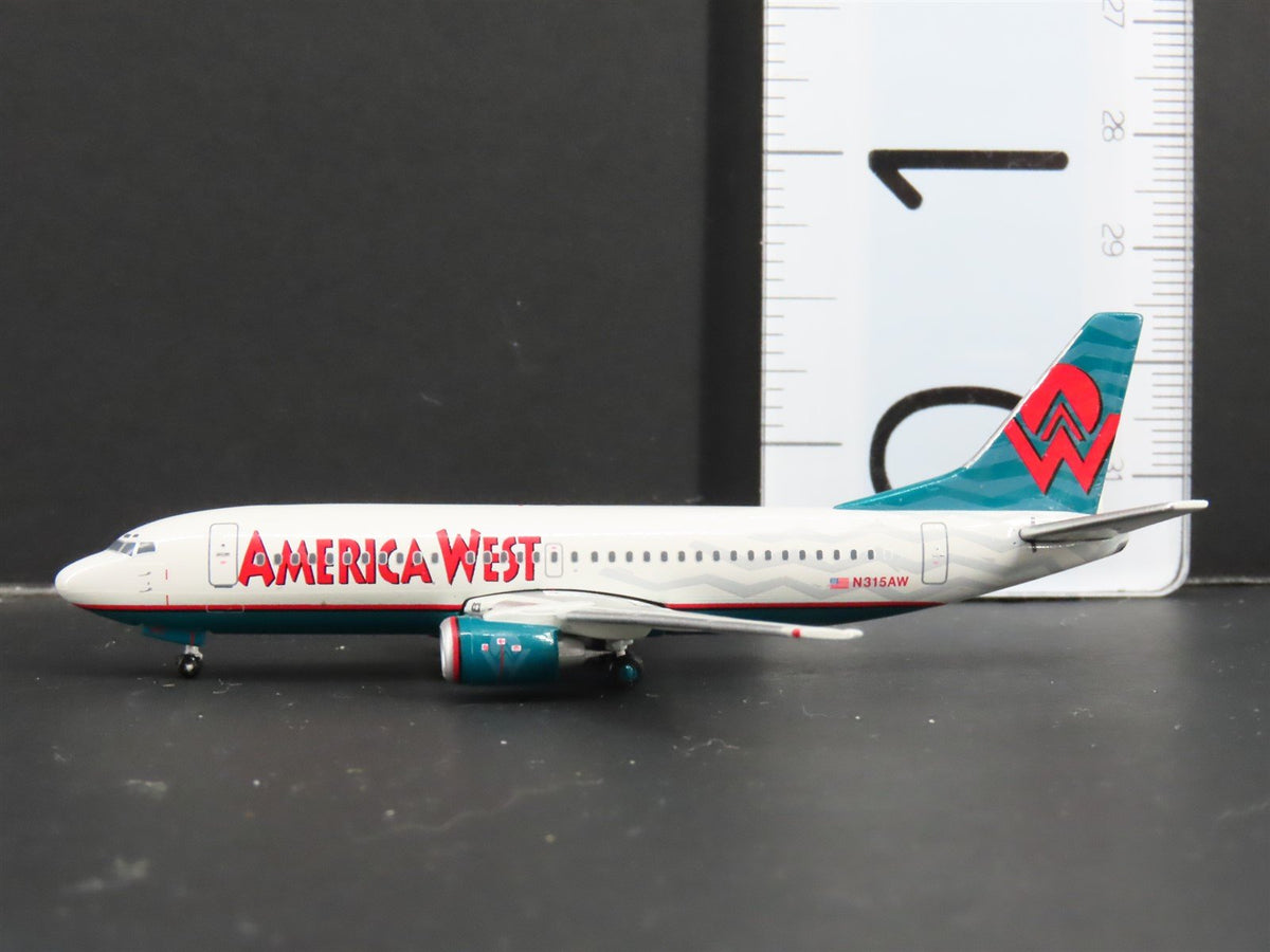1:400 Gemini Jets GJAWE555 Die-Cast America West Boeing 737-300 Airliner N315AW
