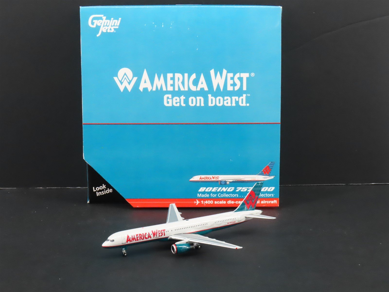 1:400 Gemini Jets GJAWE696 Die-Cast America West Boeing 757-200 Airliner N909AW