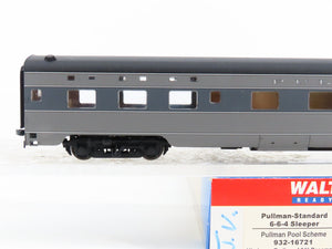 HO Scale Walthers 932-16721 Pullman Pool Scheme 6-6-4 Sleeper Passenger