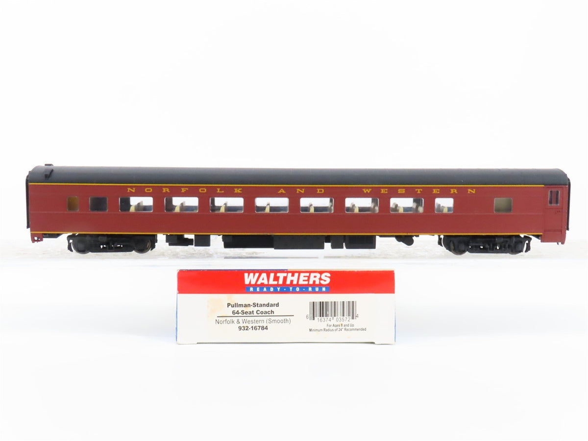 HO Scale Walthers 932-16784 N&amp;W Norfolk &amp; Western Pullman Coach Passenger