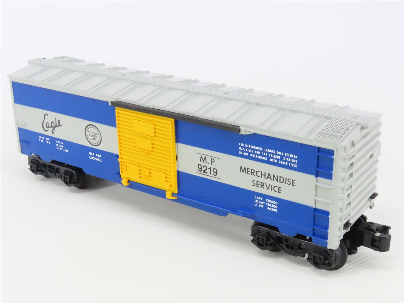 O Gauge 3-Rail Lionel 6-9219 MP Missouri Pacific Eagle Single Door Box Car #9219