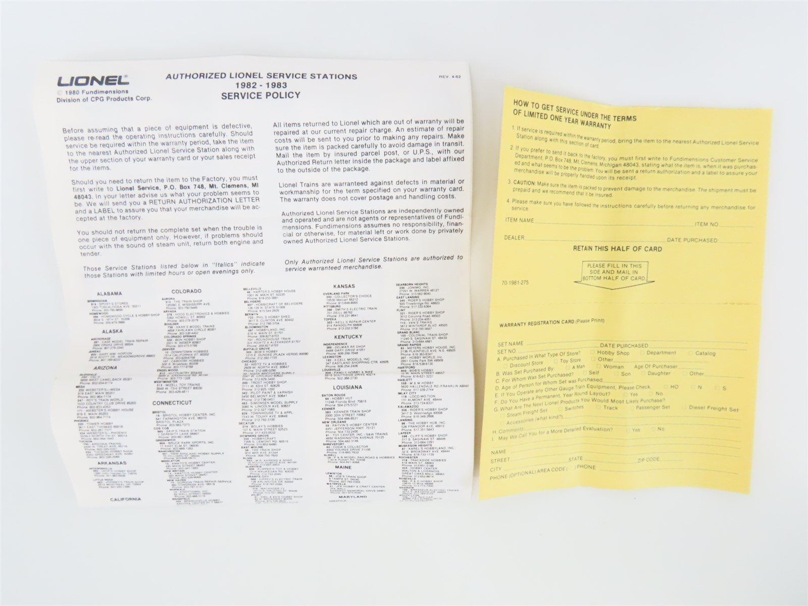 O Gauge 3-Rail Lionel 6-9219 MP Missouri Pacific Eagle Single Door Box Car #9219