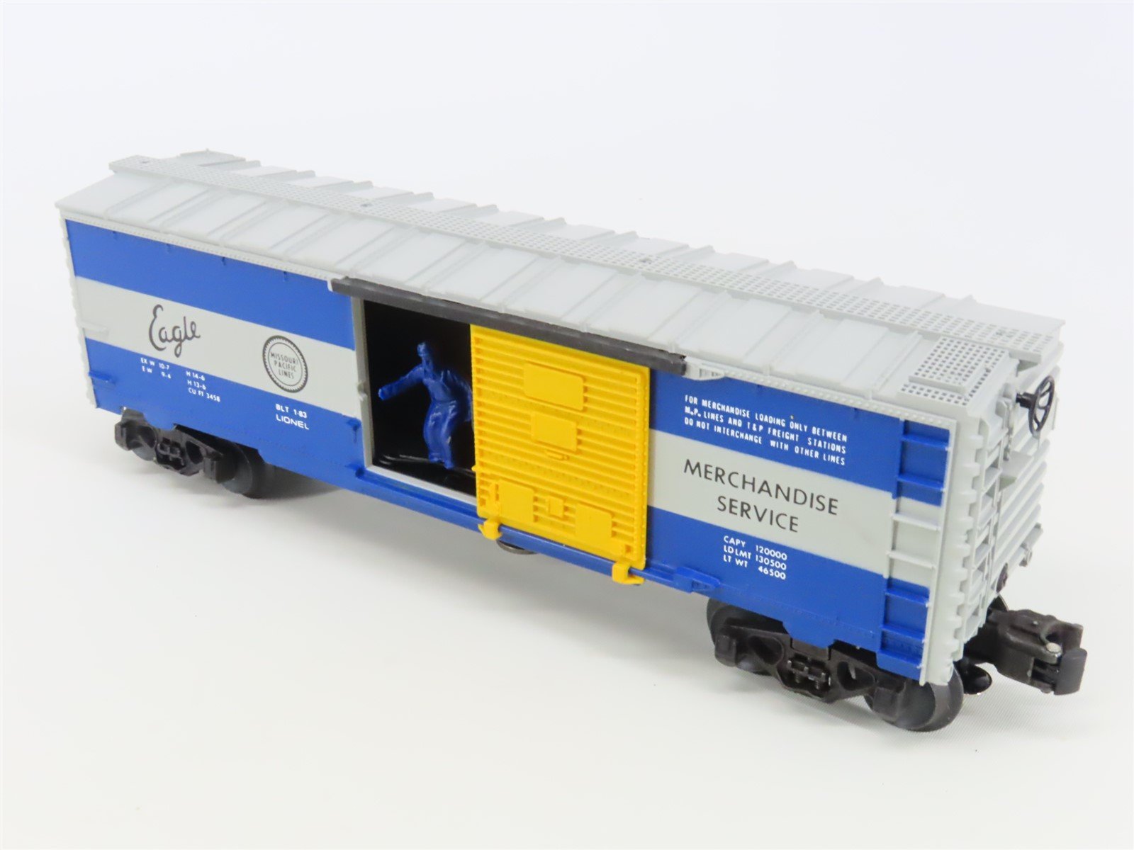 O Gauge 3-Rail Lionel 6-9219 MP Missouri Pacific Eagle Animated Box Car #9219