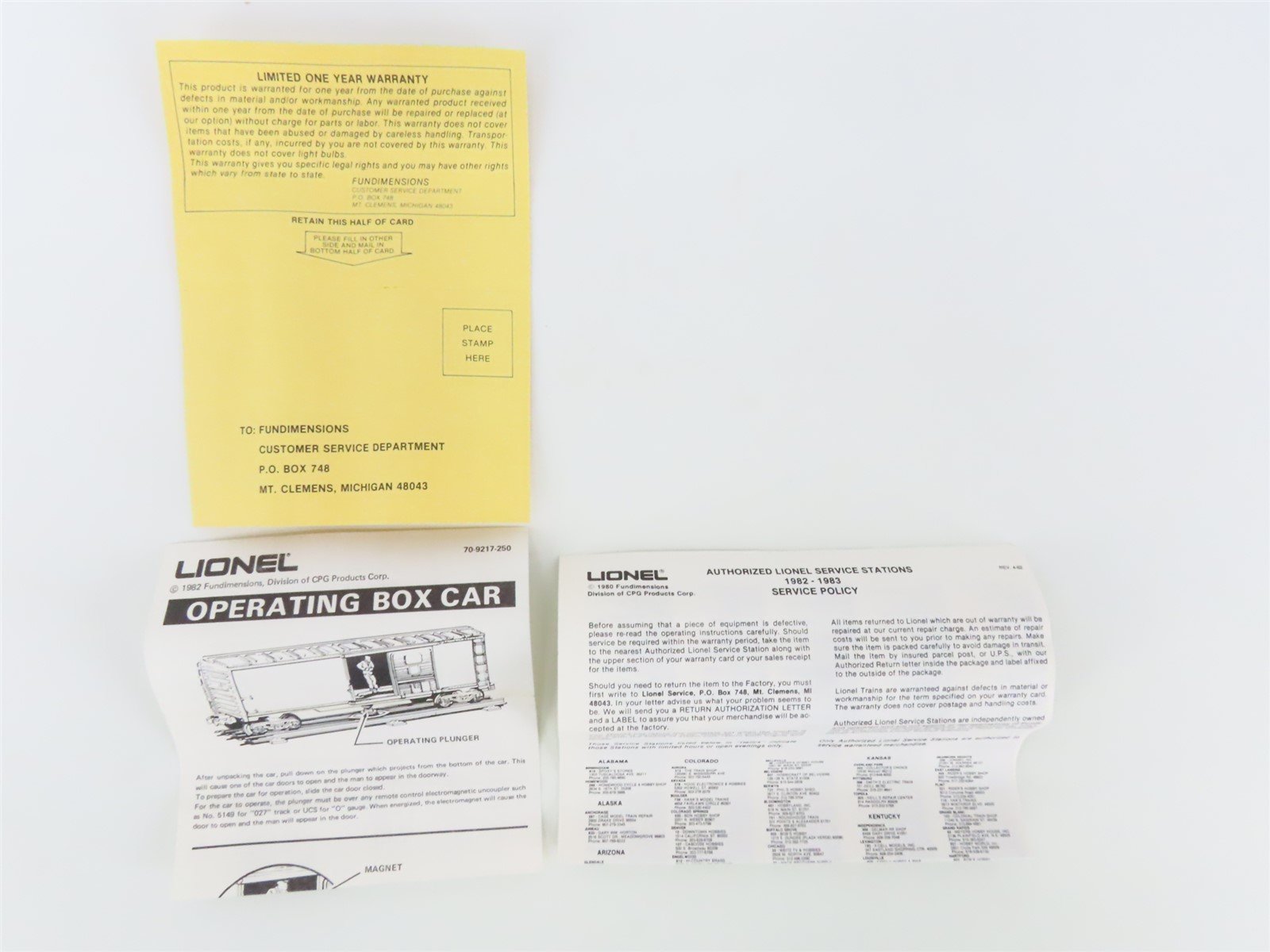 O Gauge 3-Rail Lionel 6-9219 MP Missouri Pacific Eagle Animated Box Car #9219