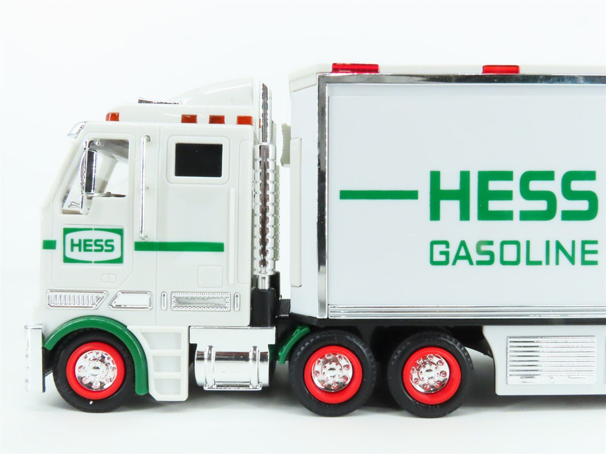 Hess Toy Truck 2003 Battery Operated Semi Truck &amp; Trailer w/ Race Cars &amp; Lights