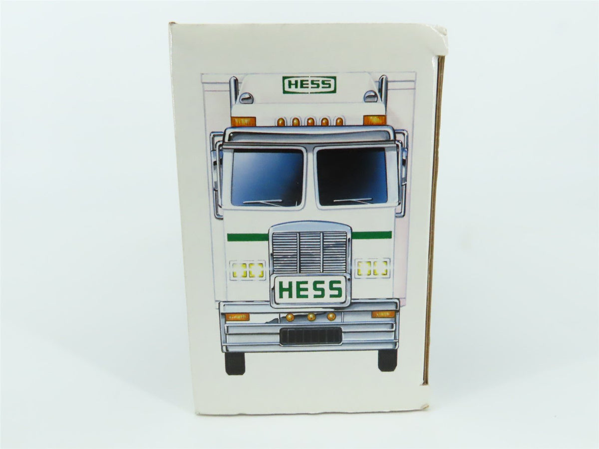 Hess Toy Truck 2003 Battery Operated Semi Truck &amp; Trailer w/ Race Cars &amp; Lights