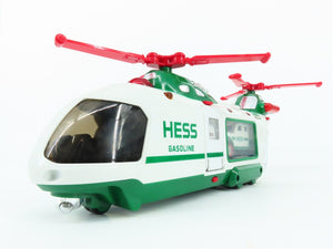 Hess Toy Truck 2001 Hess Helicopter with Motorcycle and Cruiser w/ Lights