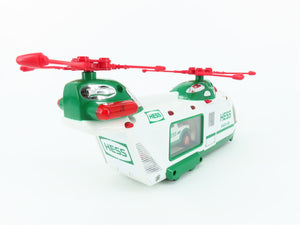 Hess Toy Truck 2001 Hess Helicopter with Motorcycle and Cruiser w/ Lights