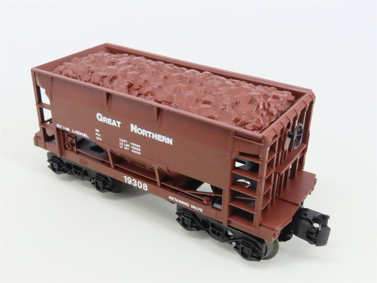 O Gauge 3-Rail Lionel 6-19308 GN Great Northern Ore Car #19308 w/ Load