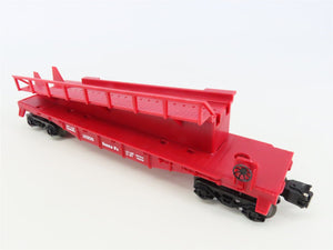 O Gauge 3-Rail Lionel 6-16306 ATSF Santa Fe Barrel Ramp Car #16306 w/ Barrels