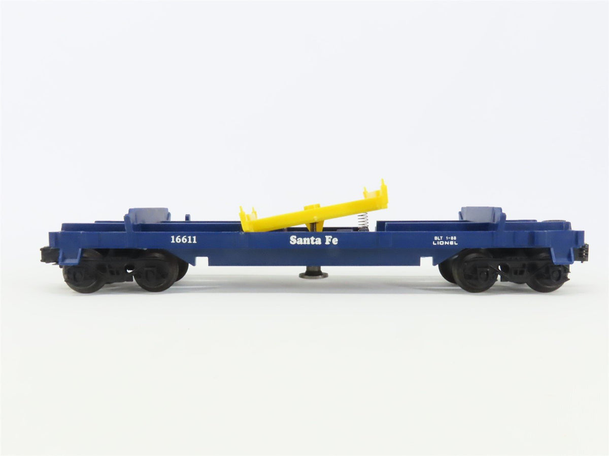 O Gauge 3-Rail Lionel 6-16611 ATSF Santa Fe Log Dump Car #16611 w/ Logs