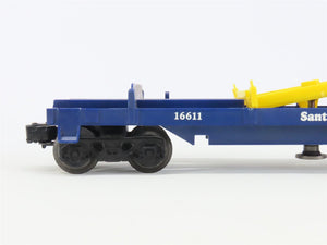 O Gauge 3-Rail Lionel 6-16611 ATSF Santa Fe Log Dump Car #16611 w/ Logs