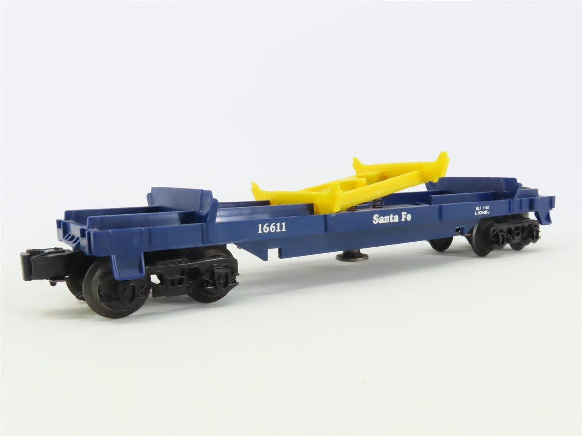 O Gauge 3-Rail Lionel 6-16611 ATSF Santa Fe Log Dump Car #16611 w/ Logs