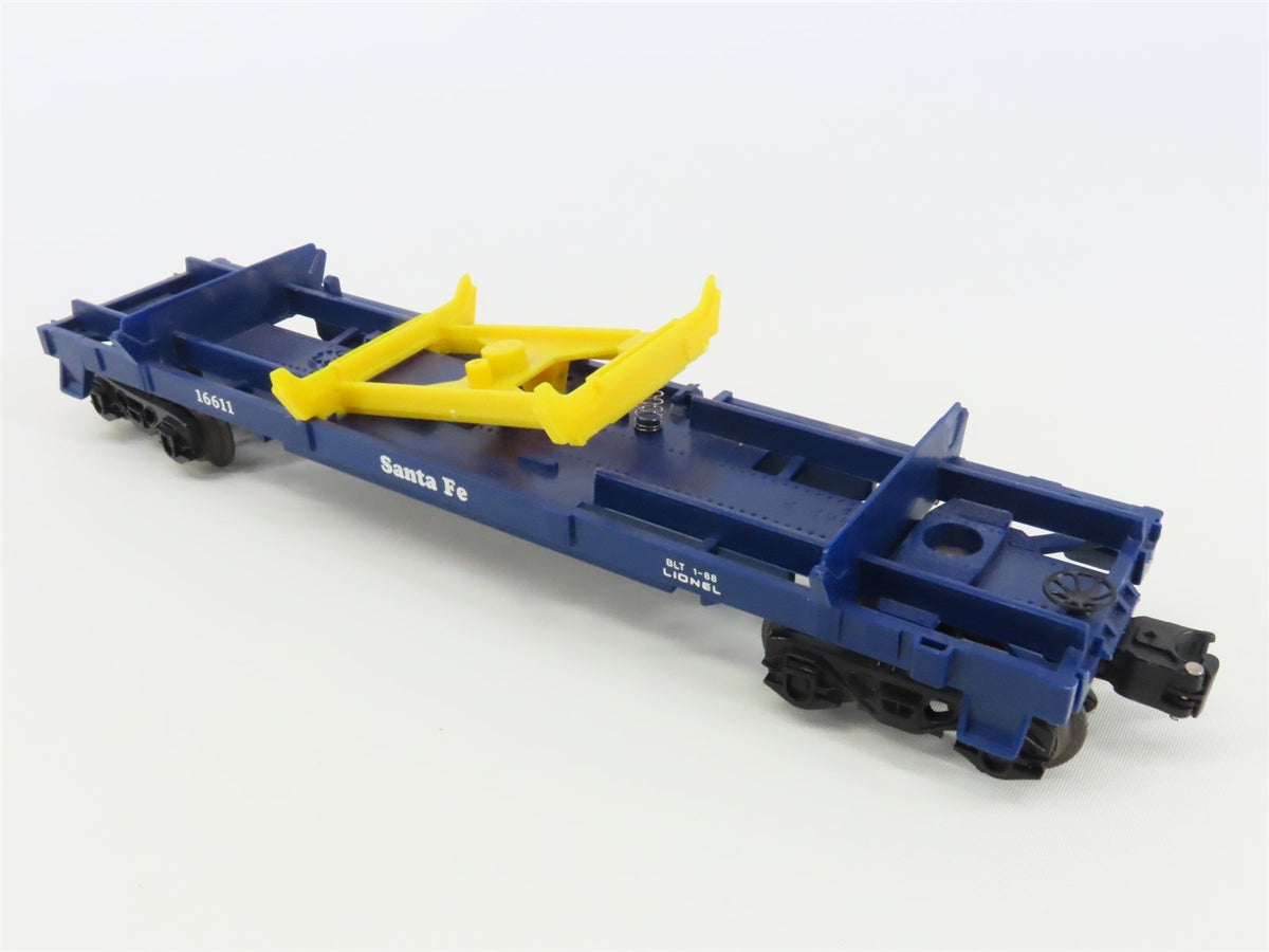 O Gauge 3-Rail Lionel 6-16611 ATSF Santa Fe Log Dump Car #16611 w/ Logs