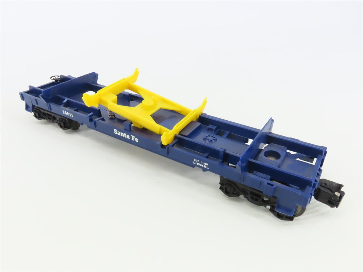 O Gauge 3-Rail Lionel 6-16611 ATSF Santa Fe Log Dump Car #16611 w/ Logs