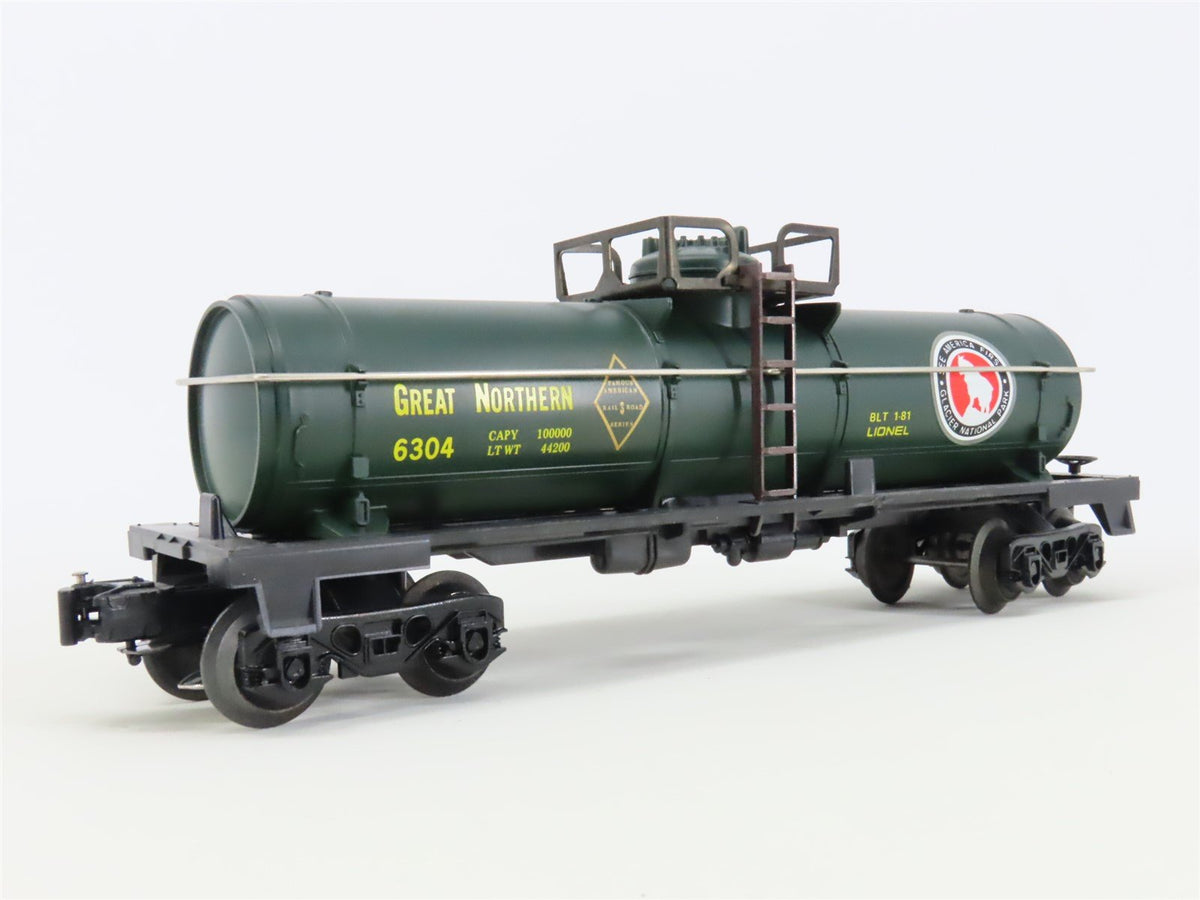 O Gauge 3-Rail Lionel 6-6304 GN Great Northern Single Dome Tank Car #6304