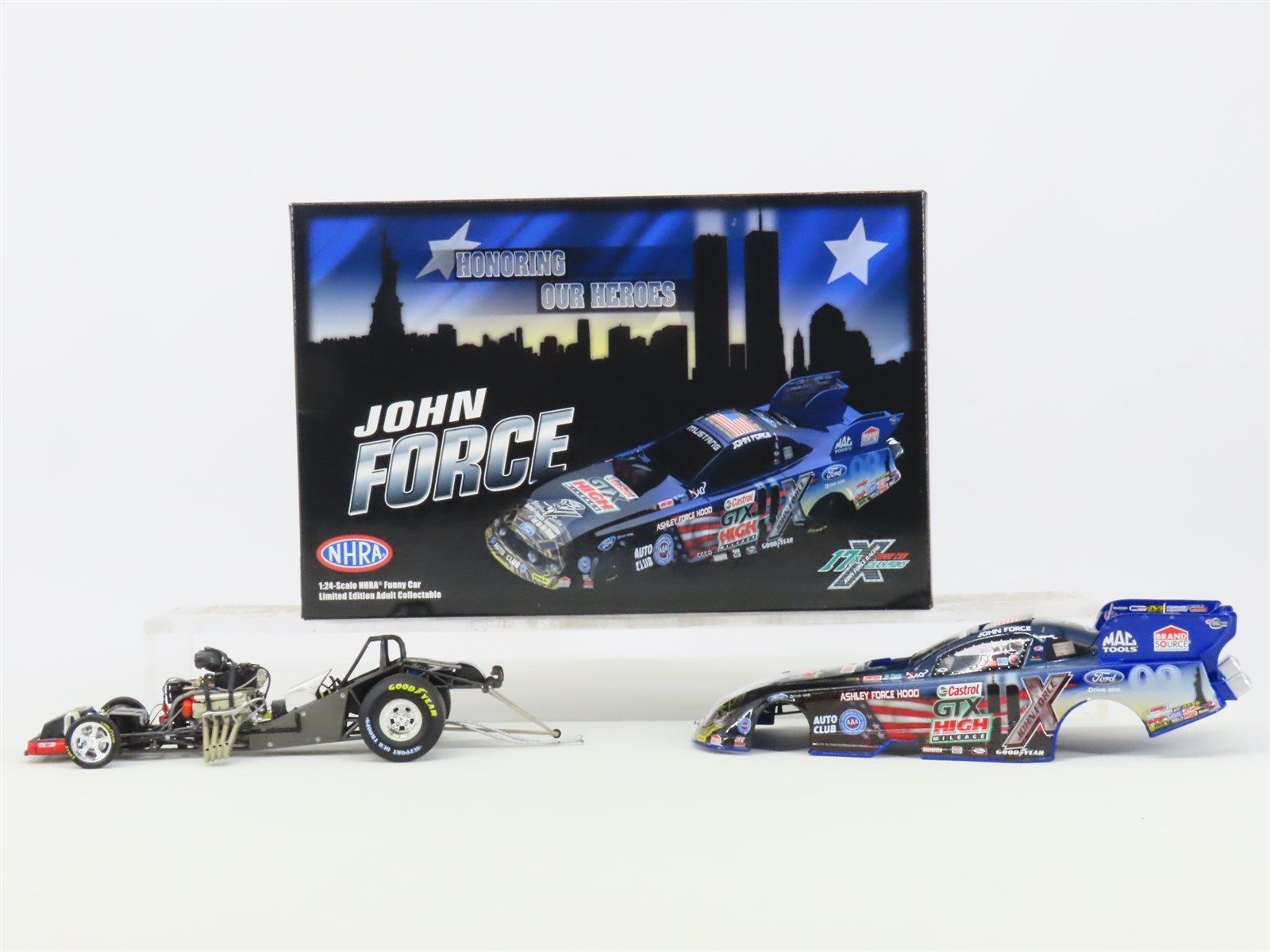 G 1:24 Scale Action Racing LE Kit NHRA John Force 9/11 Mustang Funny Car