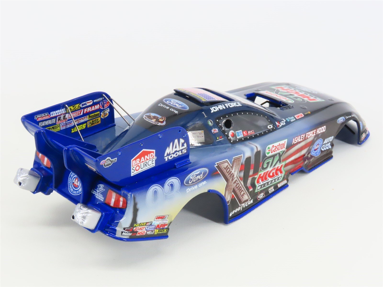 G 1:24 Scale Action Racing LE Kit NHRA John Force 9/11 Mustang Funny Car