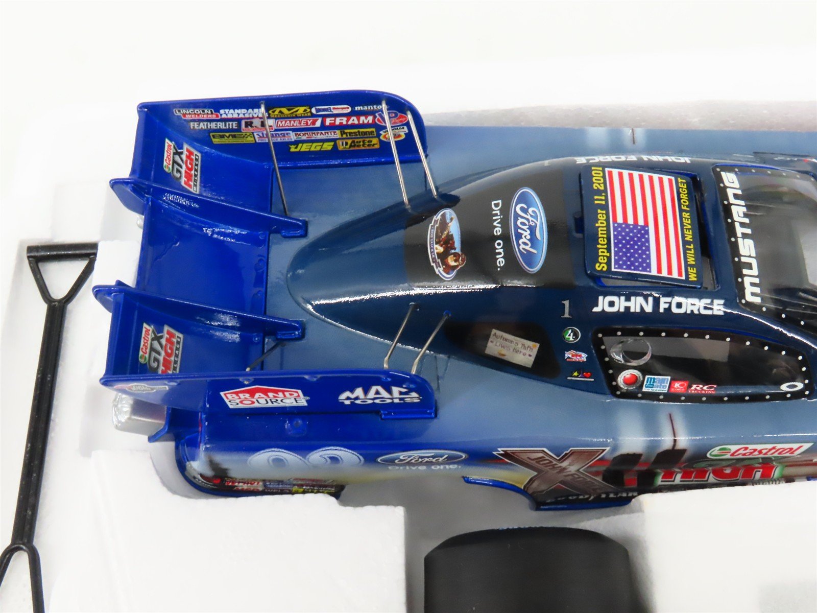 G 1:24 Scale Action Racing LE Kit NHRA John Force 9/11 Mustang Funny Car