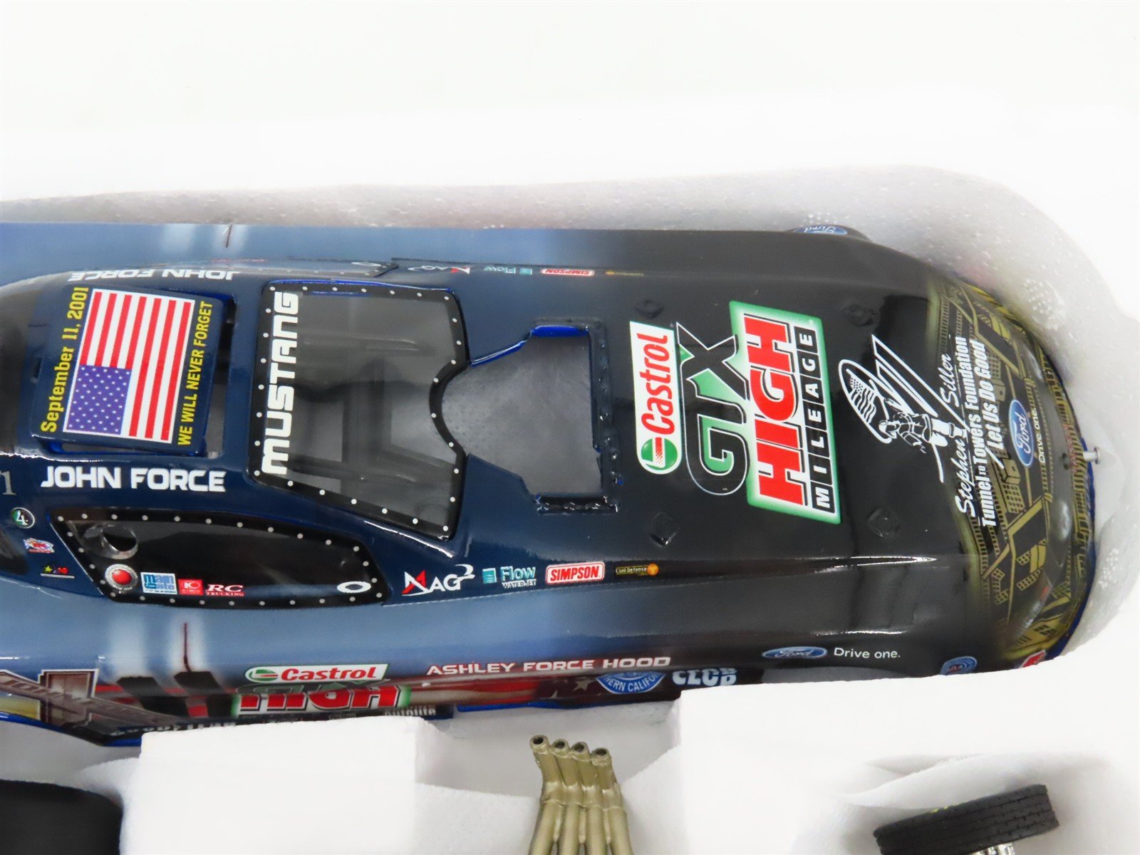 G 1:24 Scale Action Racing LE Kit NHRA John Force 9/11 Mustang Funny Car